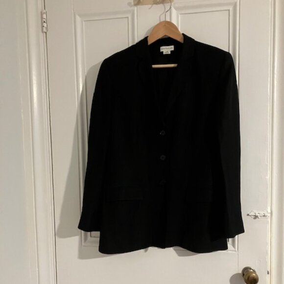 Ann Taylor Jackets & Blazers - Vintage Y2K Ann Taylor Black Linen blend blazer. Size 10 EUC
